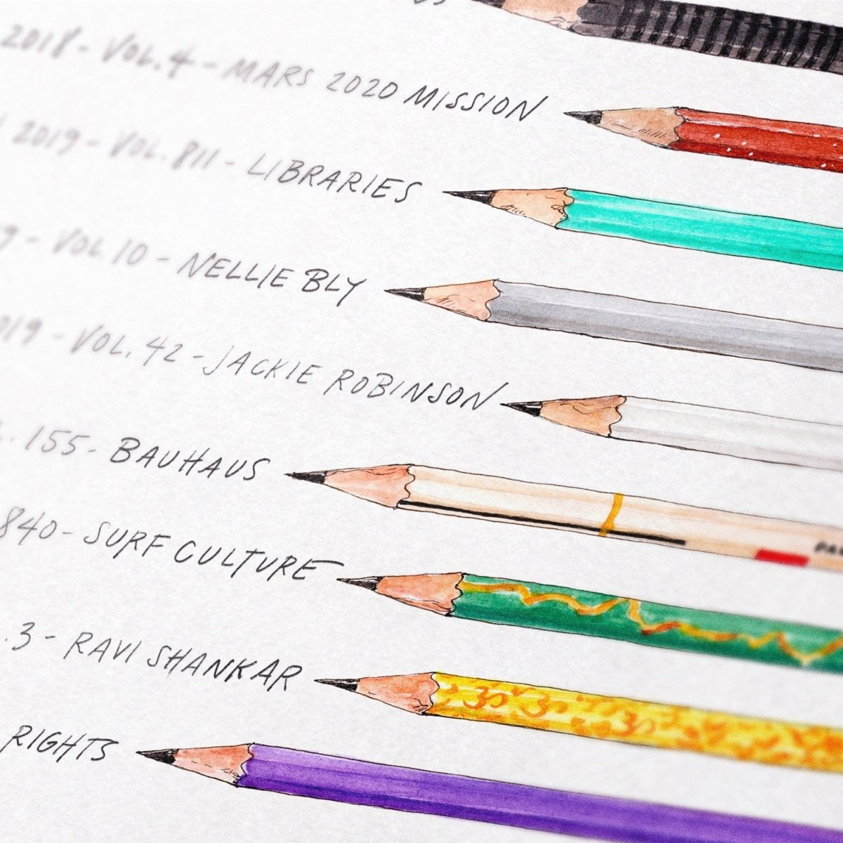 Blackwing Volumes Illustration Print