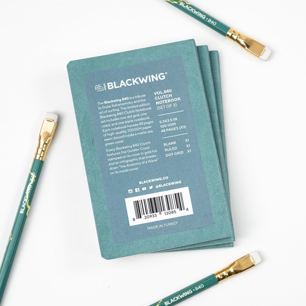 Blackwing Volume 840 Clutch Notebook (Set of 3)