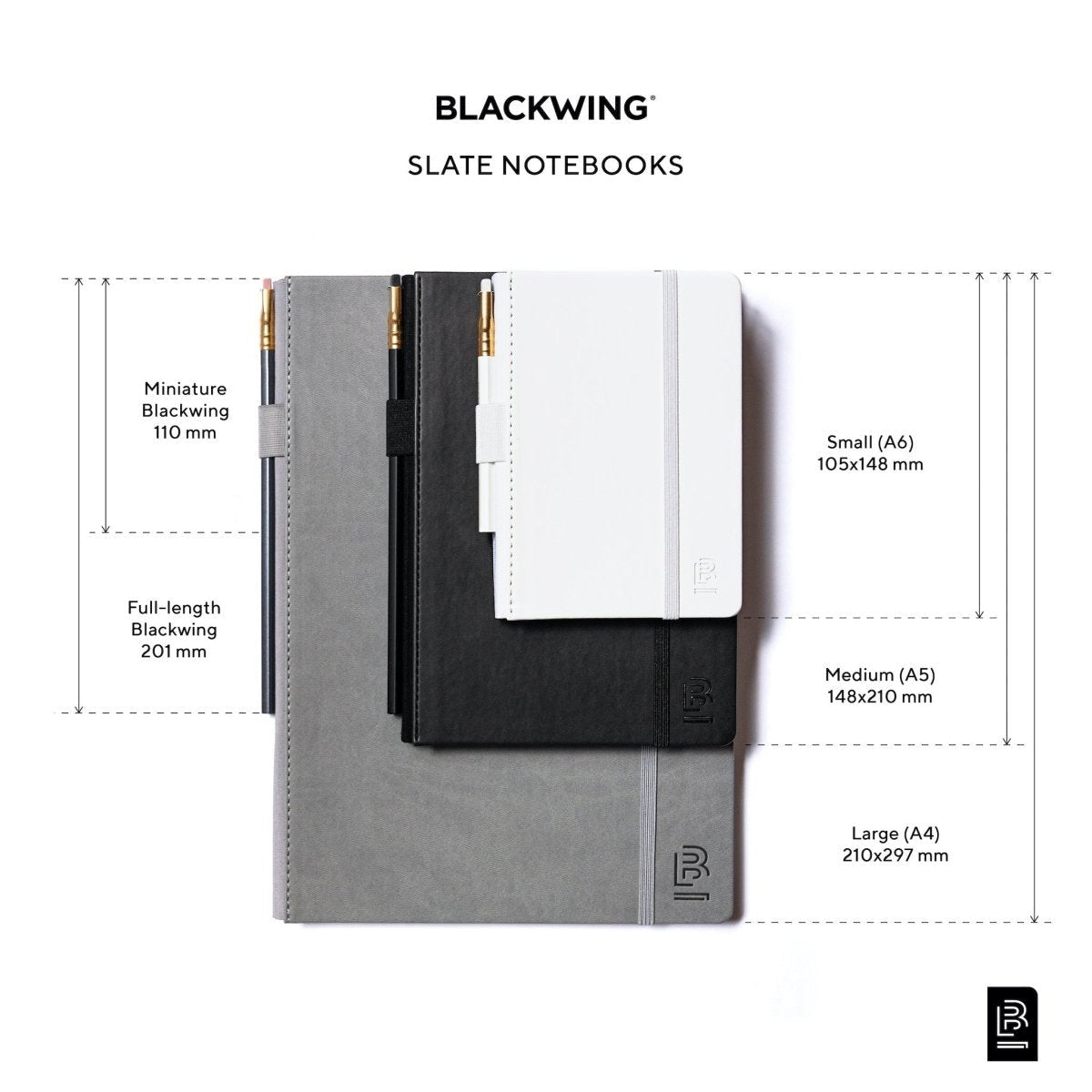 Small Blackwing Slate Notebook - Grey