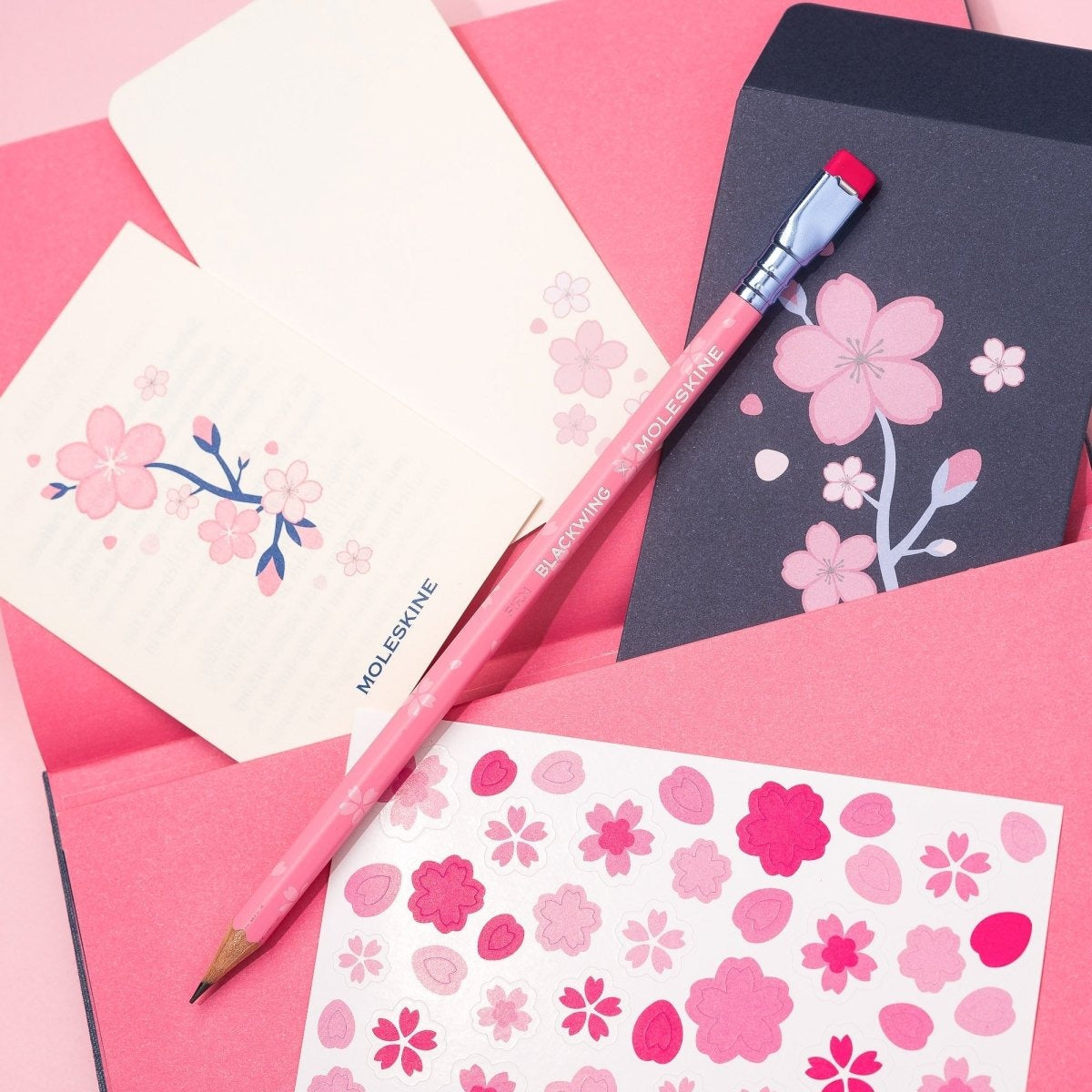 Blackwing x Moleskine Sakura Pencil and Notebook Set