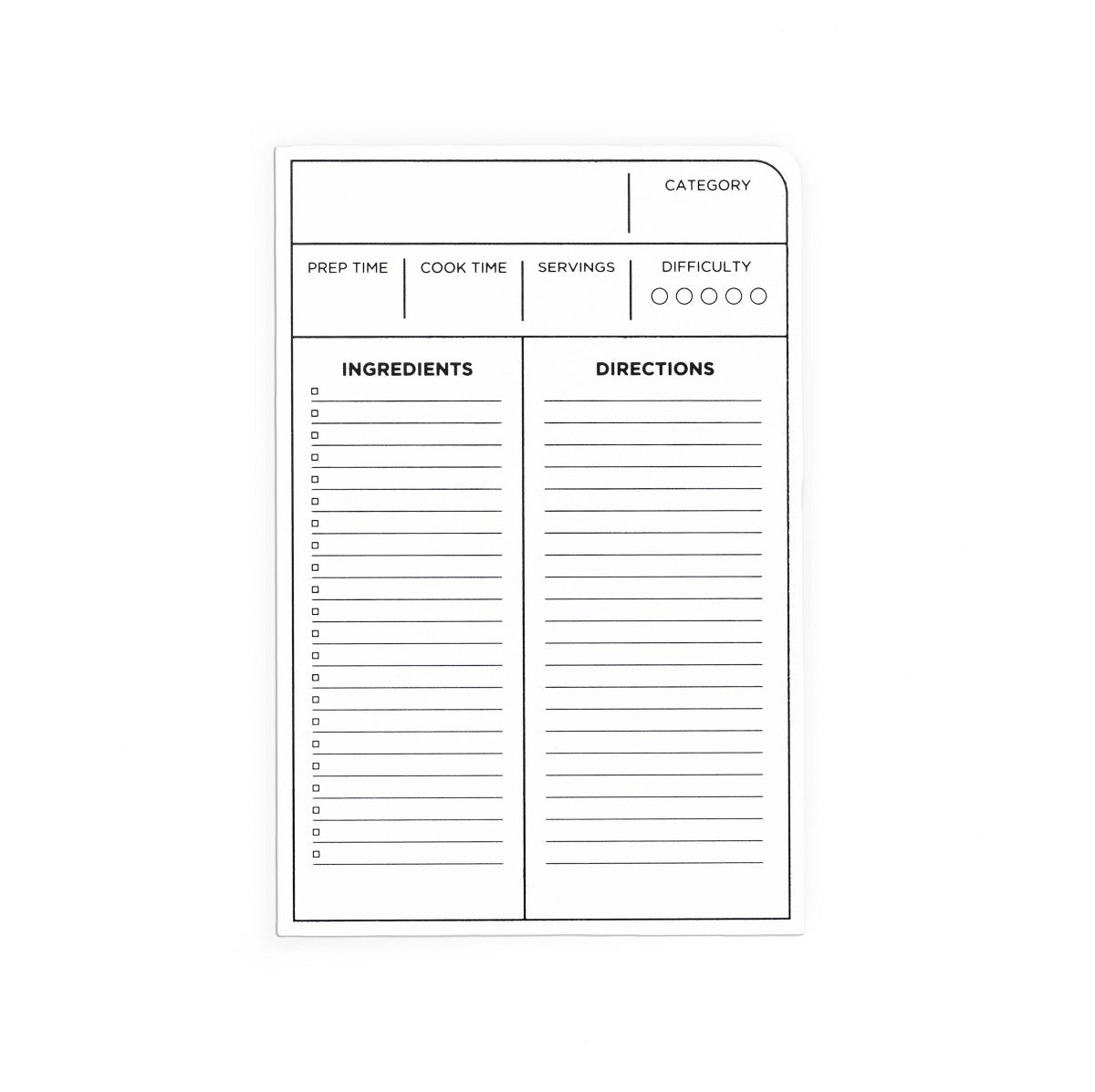 Blackwing Volume 140 Recipe Cards (Set of 10)